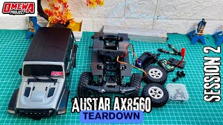 TEARDOWN RC Austar AX8560 Smallest Jeep Rubicon scale 1/16 Super Detail Build Quality II Session 2