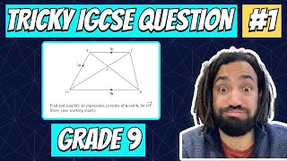 Can you solve this hard Vectors GCSE Maths question?