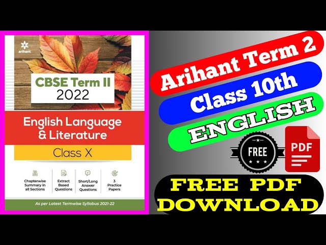 Arihant All In One English Language Literature Class 10 49 Off