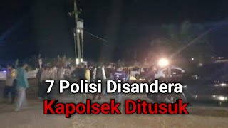 Geger! Kapolsek Ditusuk dan 7 Polisi di Jambi Disandera Warga