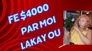 Men tout etap pou kreye prop agence paw et fe plus ke $4000 par moi.