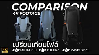 มาดูกันชัดๆ กับไฟล์ของโดรน DJI  ทั้ง 3 รุ่น : MAVIC 3 PRO  / AIR 3 / MINI 4 PRO