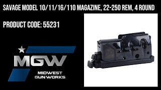 Savage Model 10/11/16/110 Magazine, 22-250 Rem, 4 Round - 55231