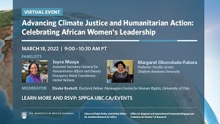 Advancing Climate Justice and Humanitarian Action: Celebrating African Women’s Leadership