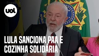 Lula critica gastos com armas de guerra e valoriza programas de alimentos: 'Investimento'