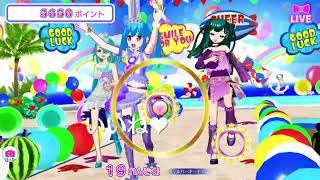 ゆらゆら〜(~¯︶¯)~海辺でヒラヒラコーデ✨️ #アイドルランドプリパラ #プリパラ #ミックスコーデ #紫