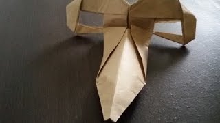 How to Make an Origami Paper Mask, DIY Tutorial Handmade Carnaval Crafts - Máscara en Origami