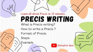 Precis writing | How to write a precis ? | Steps for writing a Precis in Urdu