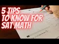 5 CRUCIAL DECEMBER SAT MATH TIPS + TRICKS TO KNOW!