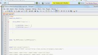 PHP simple login script tutorial