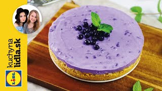 Nepečený čučoriedkový cheesecake 🍰| Beautifood | Kuchyňa Lidla