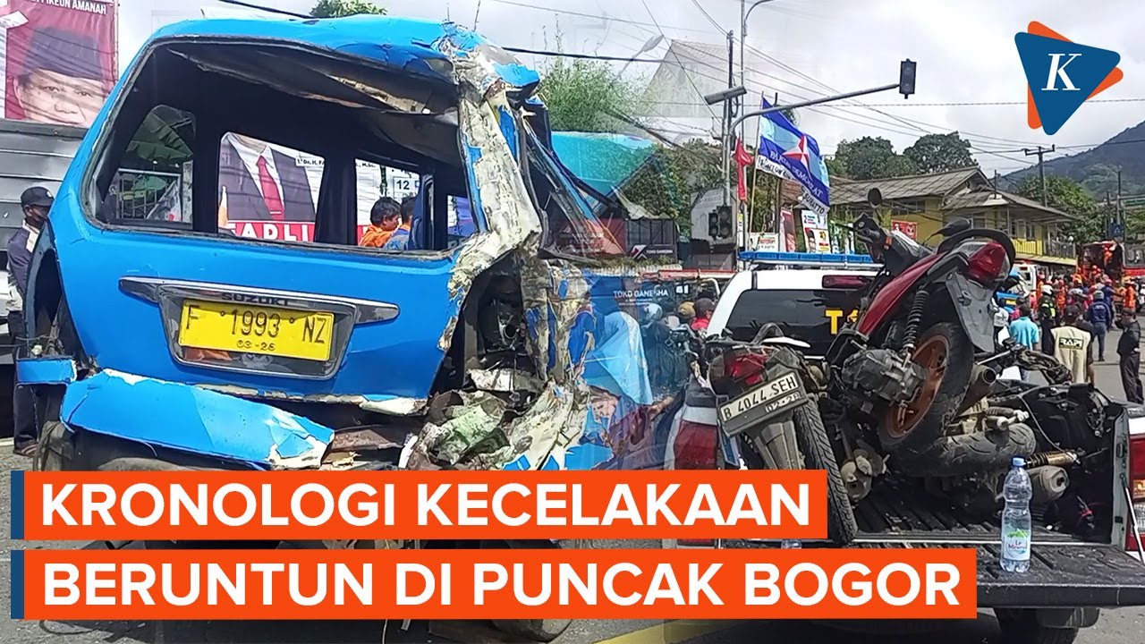 Kronologi Kecelakaan Beruntun Di Puncak Bogor, Truk Meluncur Tabrak ...