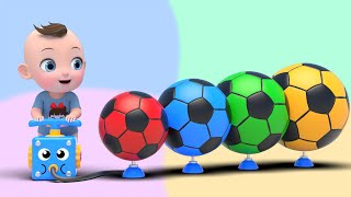 Color Balls & Sing a Song! | Finger Family & Rock A Bye Baby + more Nursery Rhymes | Baby & Kids