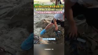 海南三亚，男子骑行2400公里从西安到三亚，离开时将行李埋沙滩下10个月，一年后重返海南骑行才挖出行李