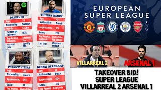 Takeover Bid! Super League, Villarreal 2 Arsenal 1