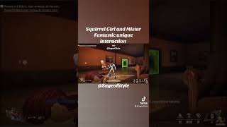 Squirrel Girl and Mister Fantastic unique interaction #marvel #marvelrivals #marvelstudios #shorts