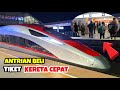 ANTRIAN Pembelian Tiket KERETA CEPAT WHOOSH di Stasiun Padalarang | High Speed Train