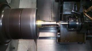 Machineing a brass part on Mori Seiki SL-153 @ DKER