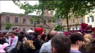 Kevin Kay-Bradley plays 'Amazing Grace' tribute on trumpet. Arena terrorist attack Manchester.