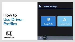 How to Use Driver Profiles