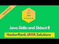 HackerRank Java Stdin and Stdout II problem solution in Java | Java solutions | Programmingoneonone
