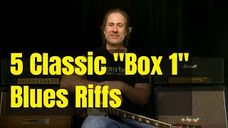 Blues Guitar Riffs For Beginners - 5 Classic Box 1 Blues Riffs