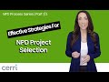 New Product Development: Effective Project Selection Strategies