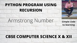 8: Python Armstrong Number program Using Recursion (Hindi)