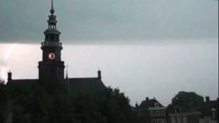 Hevig onweer boven Bolsward 28 juni 2011