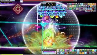 MapleStory 新楓之谷 d改後火毒單吃黑魔法師 12m16s