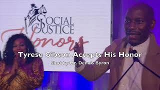 Exclusive: Tyrese Receives His Flowers at Social Justice Honors