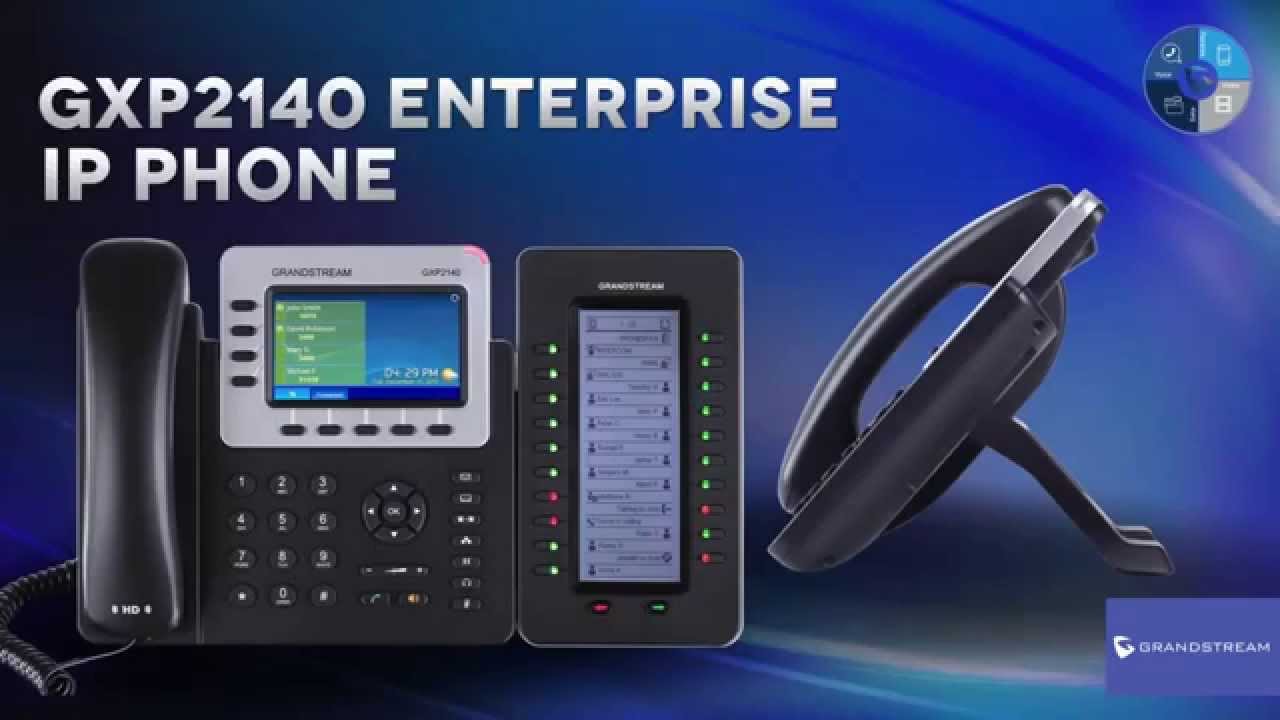 Grandstream GXP2140 Enterprise IP Phon - YouTube