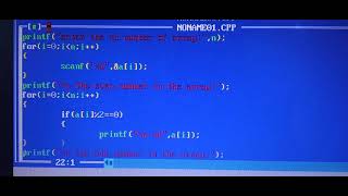 c program to print the odd and even numbers in an array