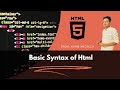 HTML Basic Syntax in Hindi || HTML5 || #itcompany #training #html #html5 #htmltutorial #kurminfotech