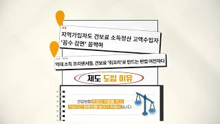 [국민건강보험] 소득 부과 건강보험료 정산제도 안내