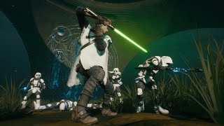 Star Wars Jedi Fallen Order - Master Jedi Flawless Lightsaber Combat | 4K/60FPS