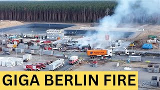 Fire at Tesla Giga Berlin: Tesla Critics Demand Production Stop