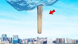 Asteroid से उल्टा लटका हुआ Building | World Tallest Building Hanging from an Asteroid