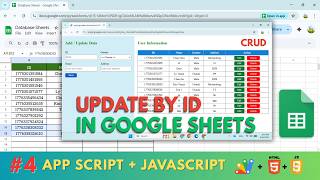 Update Data in Google Sheets | Apps Script Web App