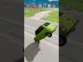 CR7 vs Messi vs Elon Musk vs Mrbean 🚗 Jump Challenge ⚽ Beamng.Drive #shorts