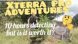 Xterra pro adventures. 10 hours detecting but is it worth it? #metaldetecting #history