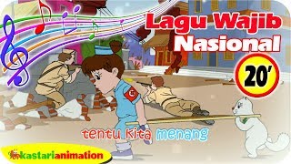 Lagu Wajib Nasional Indoneisa Raya 20 menit bersama Diva Animasi Anak | Kastari Animation Official