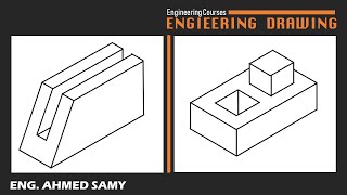 شرح طريقة رسم الايزومترك  | الرسم الهندسي | Isometric Drawings-06