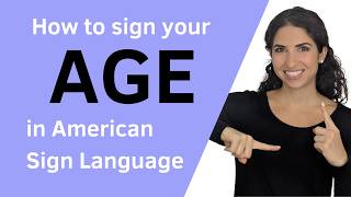 How old are you? And AGES in ASL American Sign Language