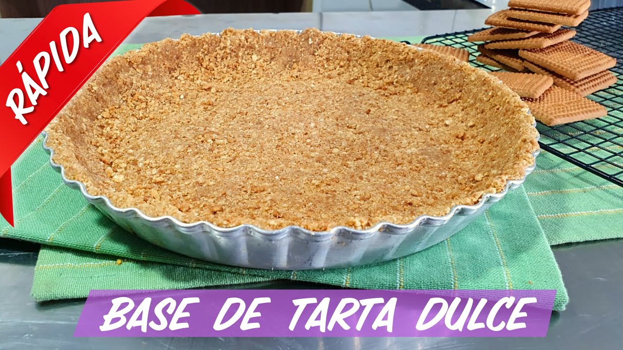 MASA DE TARTA DULCE Con GALLETITAS! - YouTube