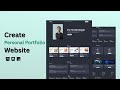 Create Portfolio Website Using HTML & CSS | Step by Step Tutorial | Fast Code