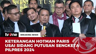 Hotman Paris: dari Awal Persidangan, Pasti Dissenting | Breaking News tvOne