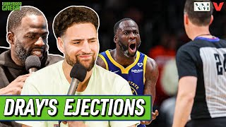 Klay Thompson gets emotional over Dray's ejections & Warriors suspensions | Draymond Green Show