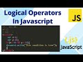Logical operators in javascript in hindi || Javascript tutorial for beginners - 10