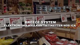 Elektroniska hyllkantsetiketter hos ICA - Breece System